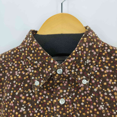 小花柄ボタンダウンコーデュロイシャツ メンズ import:M