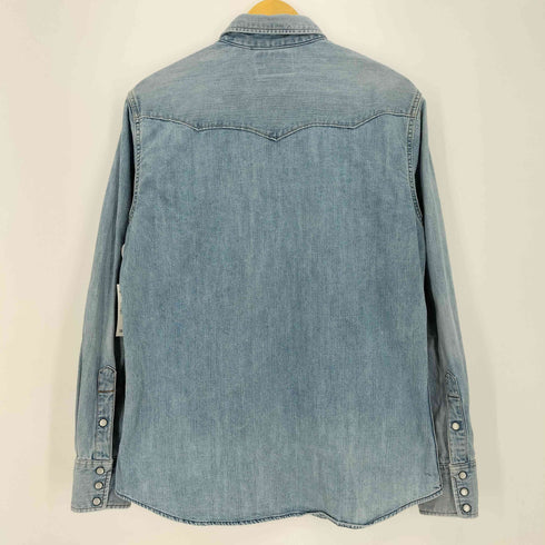 ラングラー Wrangler ウォッシュ加工 デニム ウエスタンシャツ メンズ import:XL