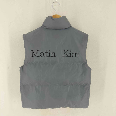 マーティンキム Matin Kim 22AW MATIN PADDING VEST JUMPER IN GREY 中綿ベスト import メンズ S