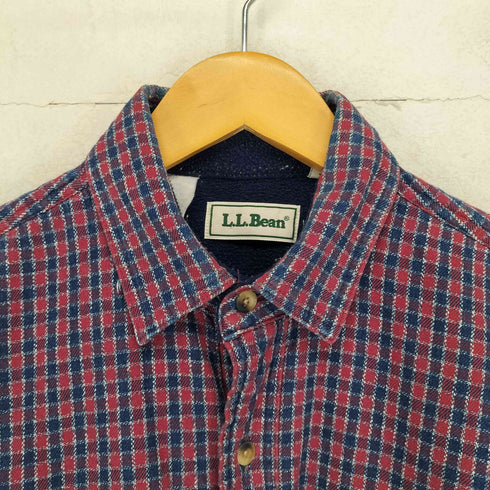 エルエルビーン L.L.Bean 90s 裏地フリースチェックネルシャツ メンズ S