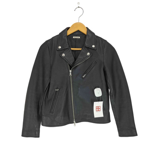 フリークスストア FREAKS STORE lamb leather ラムレザーダブルライダースジャケット レディース S