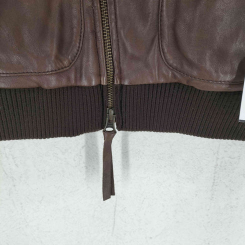 ルージュヴィフ Rouge vif lamb leather ラムレザーダブルライダースジャケット レディース 36