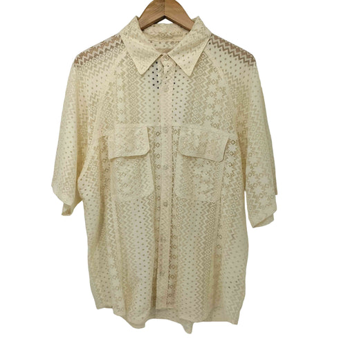 B.BALLSY military pocket sheer shirt ミリタリー ポケット シアー シャツ メンズ JPN:L