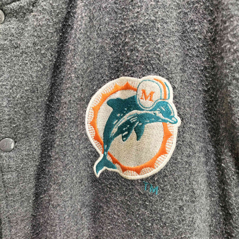 ロゴアスレチック LOGO ATHLETIC NFL チーム刺繍スタジャン レザー切替 メンズ JPN:L