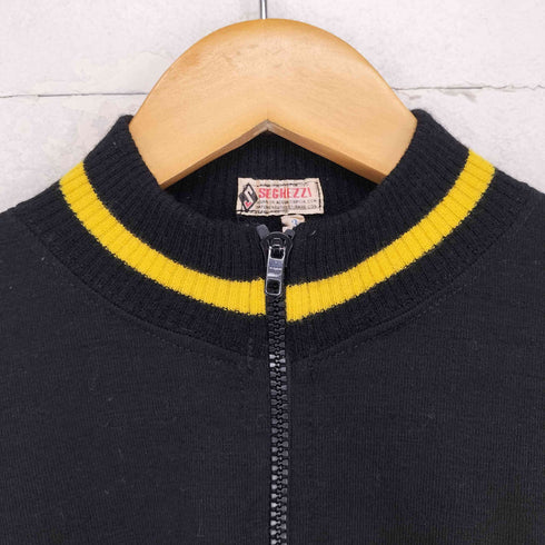 SEGHEZZI ririジップ 両面刺繍ドライバーズニット メンズ 3