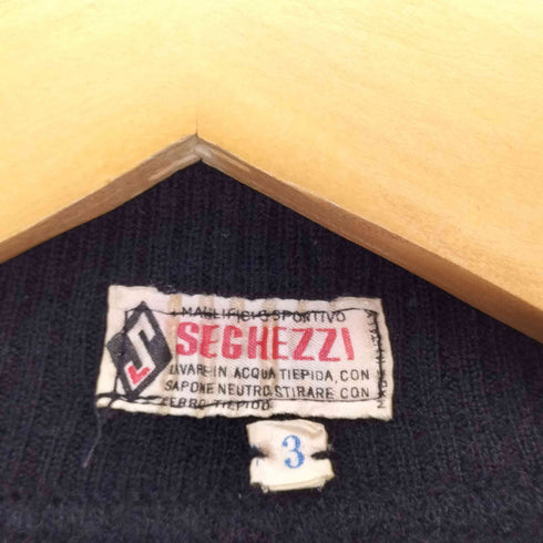 SEGHEZZI ririジップ 両面刺繍ドライバーズニット メンズ 3