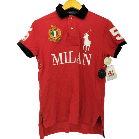 ポロラルフローレン POLO RALPH LAUREN MILAN ミラン ビッグポニー 刺繍 ポロシャツ Y2K メンズ import:XS