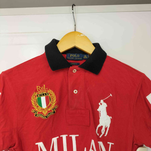 ポロラルフローレン POLO RALPH LAUREN MILAN ミラン ビッグポニー 刺繍 ポロシャツ Y2K メンズ import:XS