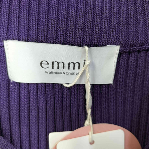 エミ emmi フロントジップニットカーディガン レディース FREE