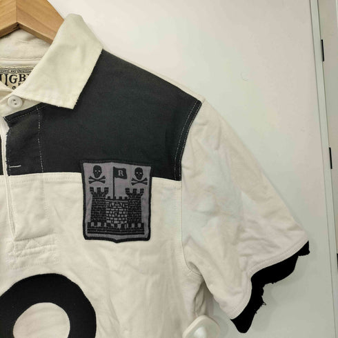 ラグビーラルフローレン Rugby Ralph Lauren スカル パッチ S/S ラガー シャツ メンズ import:XS
