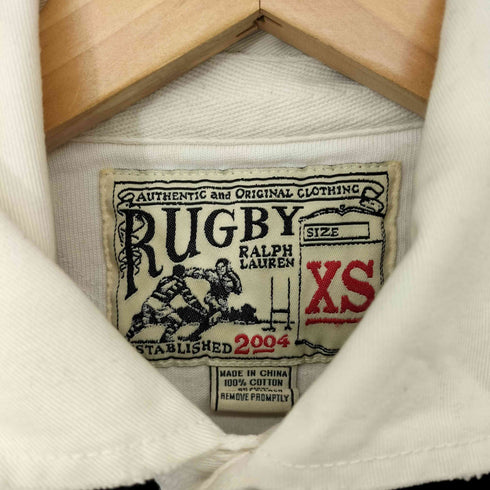 ラグビーラルフローレン Rugby Ralph Lauren スカル パッチ S/S ラガー シャツ メンズ import:XS