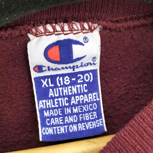 チャンピオン Champion 90s メキシコ製 カレッジプリント クルーネックスウェット メンズ XL