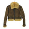 lamb leather B-3 フライトジャケット パッチワーク 羊毛皮 レディース