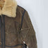 lamb leather B-3 フライトジャケット パッチワーク 羊毛皮 レディース