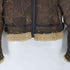 lamb leather B-3 フライトジャケット パッチワーク 羊毛皮 レディース