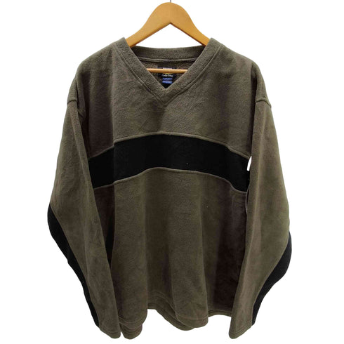 UTILITY スイッチングカラー ライン フリース スウェット メンズ import:L