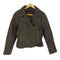 UNIK genuine teather レースアップ ダブルレザー ライダース ジャケット メンズ import:L