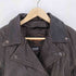 UNIK genuine teather レースアップ ダブルレザー ライダース ジャケット メンズ import:L