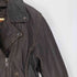 UNIK genuine teather レースアップ ダブルレザー ライダース ジャケット メンズ import:L