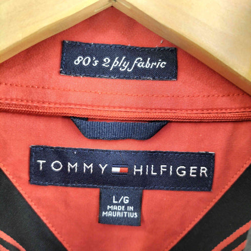 トミーヒルフィガー TOMMY HILFIGER ボタンダウンストライプシャツ メンズ L