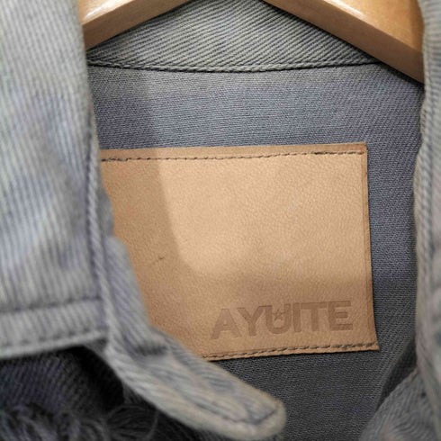 アユイテ AYUITE 00s Y2K フリンジ デニム ウエスタン シャツ メンズ JPN:M