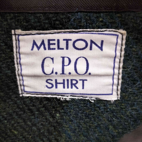 メルトン melton ウール C.P.O. ジャケット メンズ