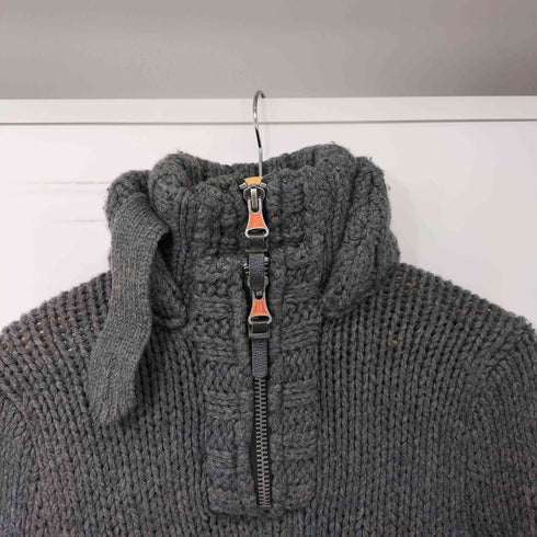 スーパードライ Superdry 極度乾燥(しなさい) ハーフジップ ローゲージ プルオーバーニット メンズ import:S