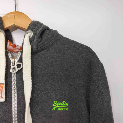 スーパードライ Superdry 極度乾燥(しなさい) ロゴ刺繍 ジップアップ パーカー メンズ import:S