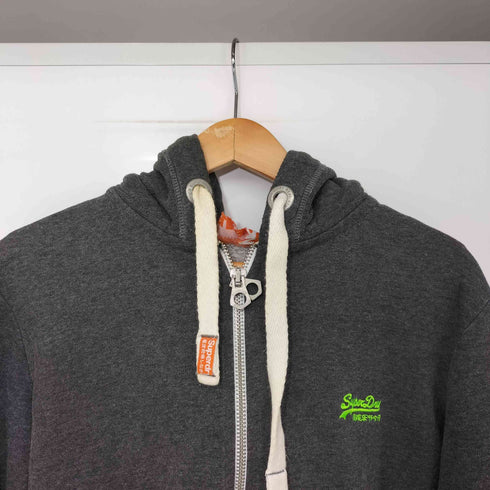 スーパードライ Superdry 極度乾燥(しなさい) ロゴ刺繍 ジップアップ パーカー メンズ import:S