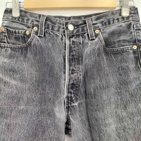 リーバイス Levis 90s 97年製 USA製 ボタン裏544刻印 501 先染め ブラック デニム メンズ W30 L32