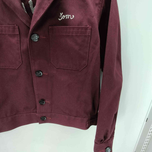 GROOVIN HIGH TRINITY バック 刺繍 開襟オープンカラー ワーク ジャケット メンズ JPN:S