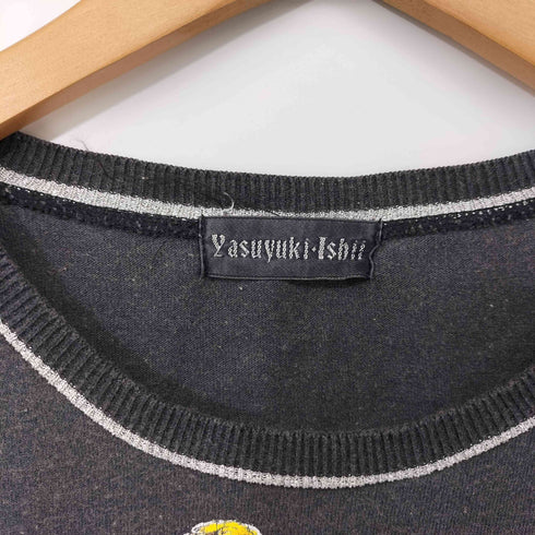 YASUYUKI ISHII 00s Y2K archive JAPANESE LABEL Queen L/S Tee 切替 ロンT メンズ JPN:M