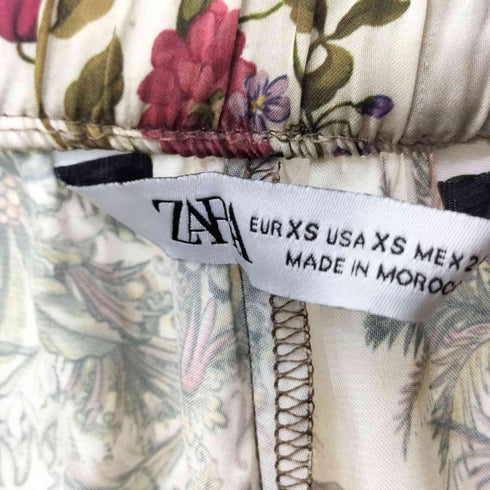 ザラ ZARA スカーフ柄 イージーパンツ レディース XS