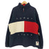 トミーヒルフィガー TOMMY HILFIGER ARCHIVE ロゴ刺繍 裾ドローコード 裏起毛 ハーフジップフリース メンズ import:L