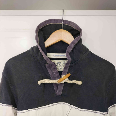 ラグビーラルフローレン Rugby Ralph Lauren 裾ドローコード カンガルーポケット ラガーシャツ メンズ import:XS