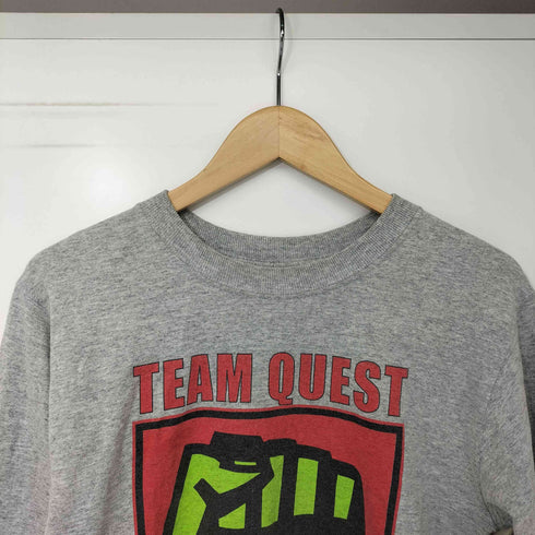 フルーツオブザルーム FRUIT OF THE LOOM 総合格闘技ジム ロゴ 両面 プリント クルーネック L/S Tシャツ メンズ import:S