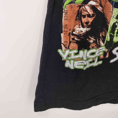 2003年 HARDER LOUDER FASTER WORLD TOUR ヘヴィメタル グラムメタル バンド アートワーク プリント S/S Tシャツ メンズ import:XL