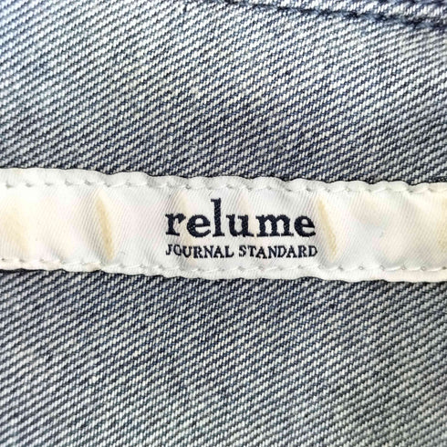 ジャーナルスタンダードレリューム JOURNAL STANDARD relume デニムフリルブラウス シャツ レディース FREE