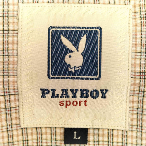 プレイボーイ PLAYBOY sports ロゴ刺繍 裾ドローコード ステンカラー スイングトップ メンズ import:L
