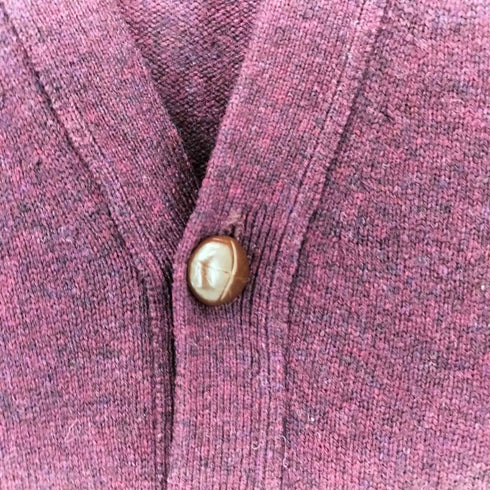 エルエルビーン L.L.Bean 80~90s スコットランド製 ラムウールカーディガン メンズ XXL