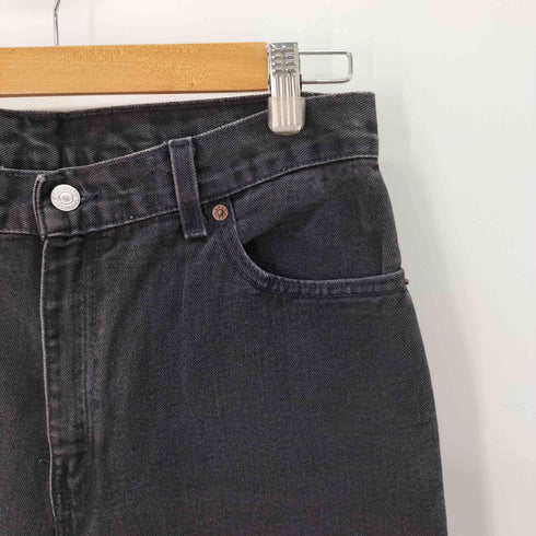 リーバイス Levis 550 RELAXD FIT TAPERED LEG ボタン裏512 テーパード ブラックデニム メンズ L