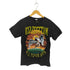 フロントプリントクルーネックバンドTシャツ メンズ M