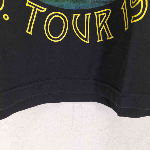 フロントプリントクルーネックバンドTシャツ メンズ M