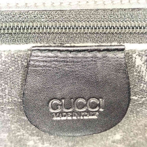 グッチ GUCCI OLD オールド ロゴキャンバス レザー ショルダーバッグ レディース