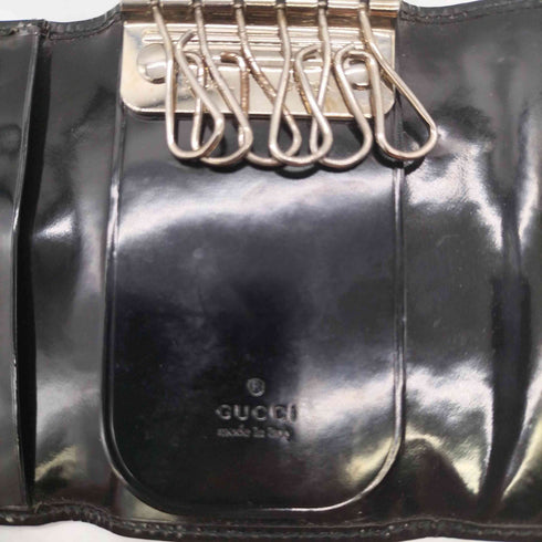 グッチ GUCCI Gロゴ エナメル 6連キーケース メンズ