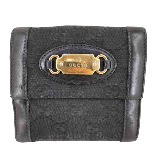 グッチ GUCCI GGキャンバス 2つ折り財布 レディース