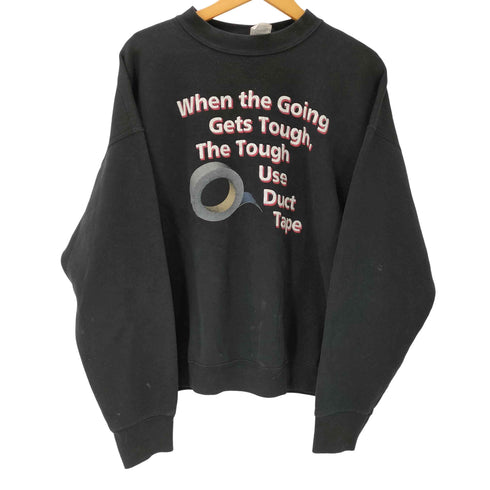 フルーツオブザルーム FRUIT OF THE LOOM BEST 80-90S ボディ USA製 スクリーン テキスト プリント ヘビーウェイト ラグラン スウェット トレーナー メンズ import:XL