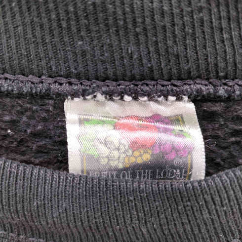 フルーツオブザルーム FRUIT OF THE LOOM BEST 80-90S ボディ USA製 スクリーン テキスト プリント ヘビーウェイト ラグラン スウェット トレーナー メンズ import:XL