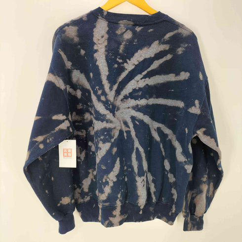 ジャージーズ JERZEES SUPER SWEATS 80-90S ボディ USA製 ボディ サーフ ロゴ 刺繍 渦 抜染 タイダイ ヘビーウェイト スウェット トレーナー メンズ import:L