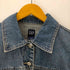 ギャップ Gap 90-00S 紺タグ OLD デニム トラッカー ジャケット 濃絹 レディース S/P